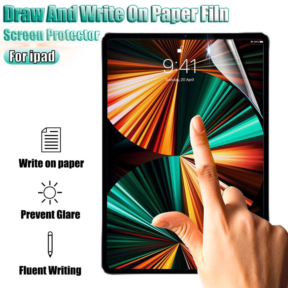 Miếng Dán Bảo Vệ Màn Hình Chống Chói/Chống Dấu Vân Tay Độ Nhạy Cao Cho iPad Series / Apple