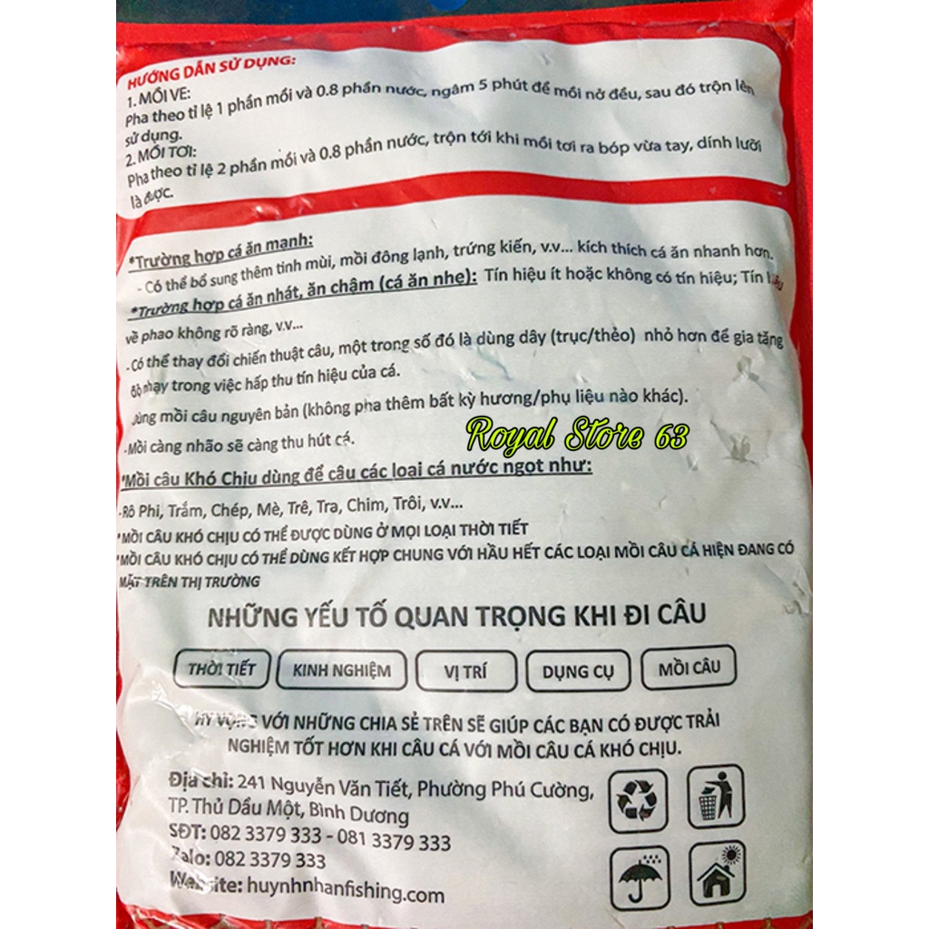 Mồi cám câu cá Khó Chịu Siêu Nhạy Cá Chép (250gram)