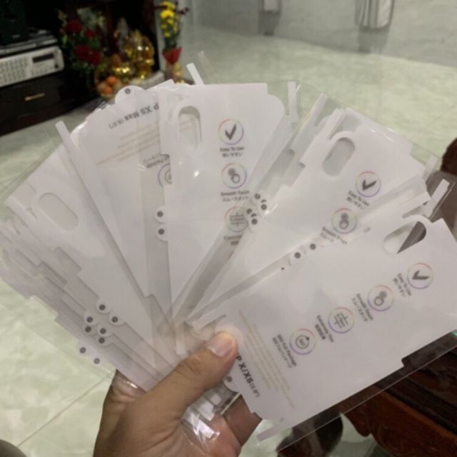 Miếng dán PPF bảo vệ mặt lưng và viền iphonr X/XS
