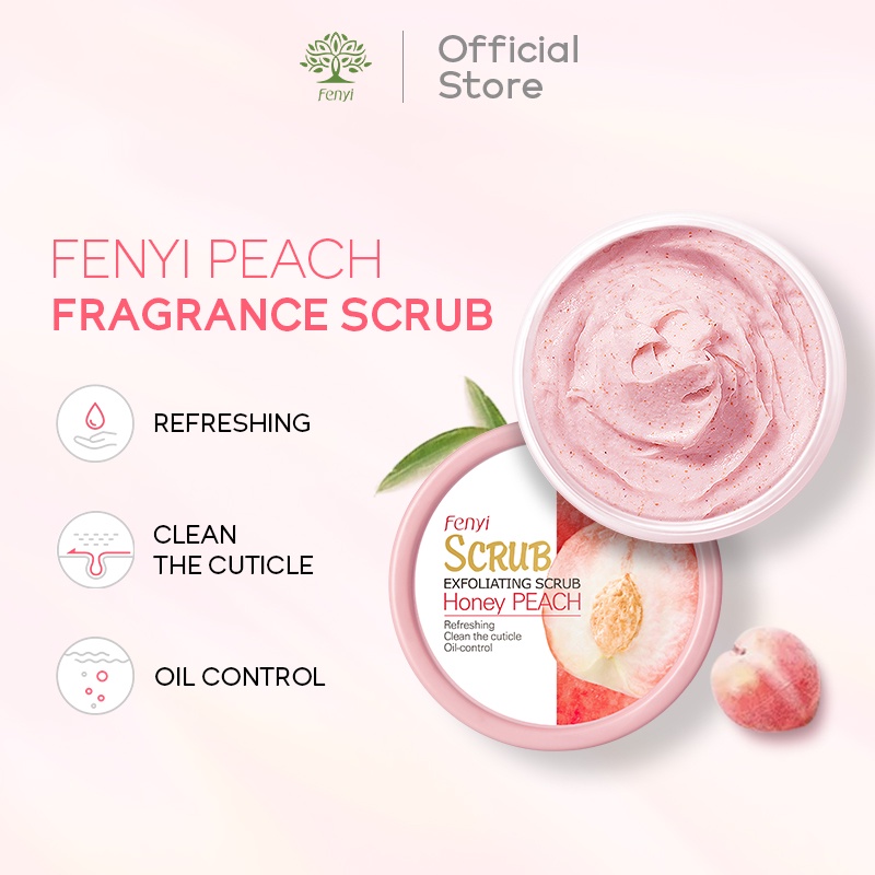 Fenyi Peach Body Scrub Deep Cleansing 100g