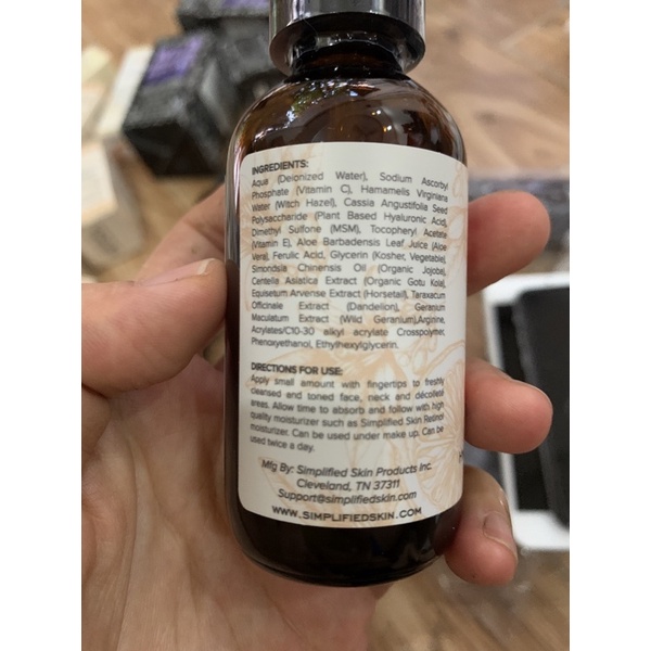 Serum sáng da mặt vitamin C Simplied skin