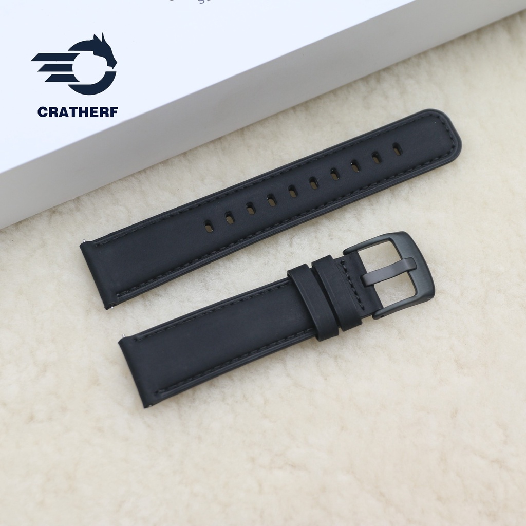 Dây Đồng Hồ Da Bò Sáp Chốt Thông Minh Thay Thế Đồng Hồ Cổ Điển Các Loại SmartWatch, Samsung Watch, Huawei