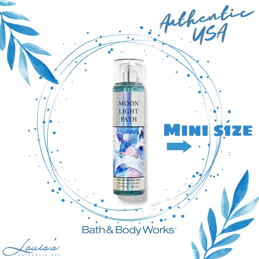 [ Mini ] MOONLIGHT PATH (mùi hoa) - Body mist / Xịt thơm toàn thân Bath & Body Works Mỹ