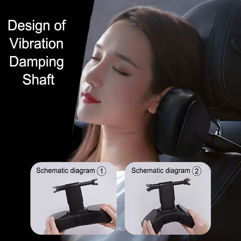 Gối Tựa Cổ Baseuss Da PU + Cotton Mềm Tiện Dụng Khi Đi Du Lịch