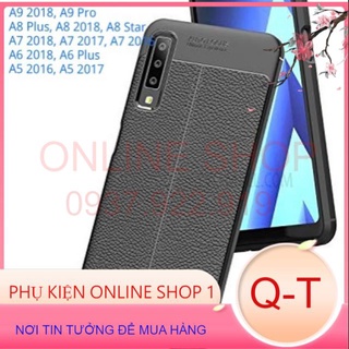 Ốp lưng dẻo da đen samsung a9 2018, a8 plus, a8 2018, a7 2018, a7 2017, a6 plus, a5 2017...