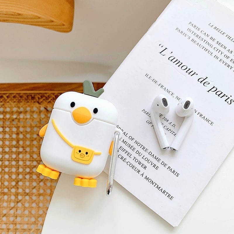 Vỏ bảo vệ đựng tai nghe Airpods hình nhân vật YODA cao cấp - Dùng cho airpods1/Airpods 2/ i11/ i12/i16pro/i18/i200/i7s