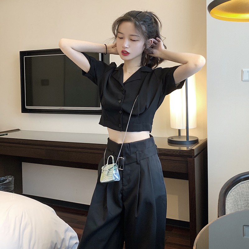 ÁO SƠ MI CROPTOP MẪU MỚI 2020 🔥🔥🔥