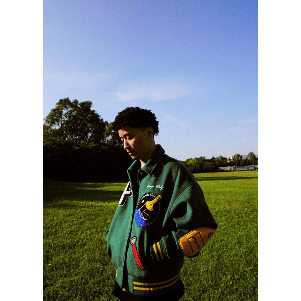 Áo Bomber - AFGK - A Few Good Kids Space Travel Varsity Jacket