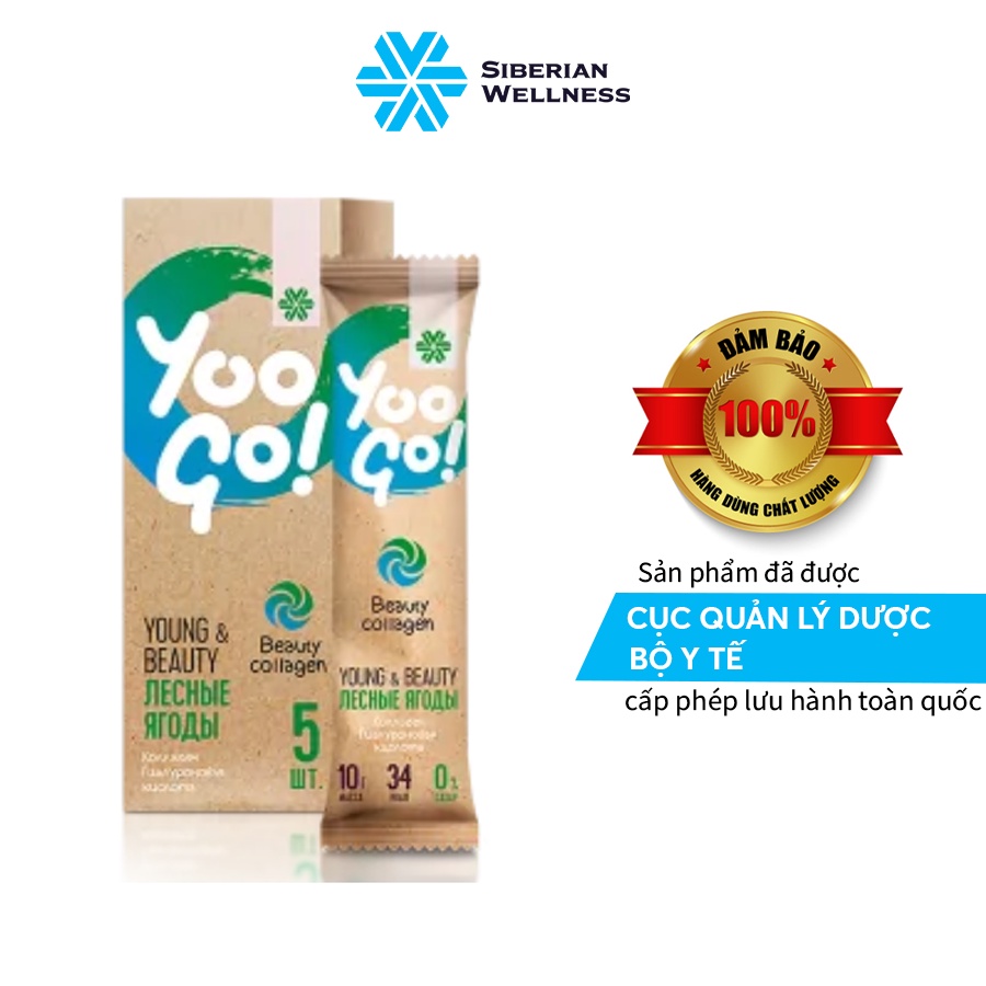 Colagen thủy phân Siberi - Chống lão hóa, giúp da luôn săn chắc, mịn màng và mềm mại - Yoo Go Young & Beauty Drink Mix
