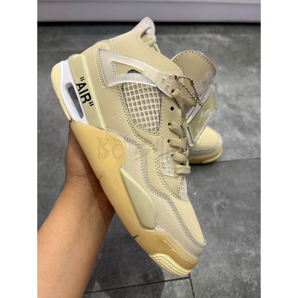 Giày thể thao AIR JORDAN 4 RETRO SAIL X OFF WHITE