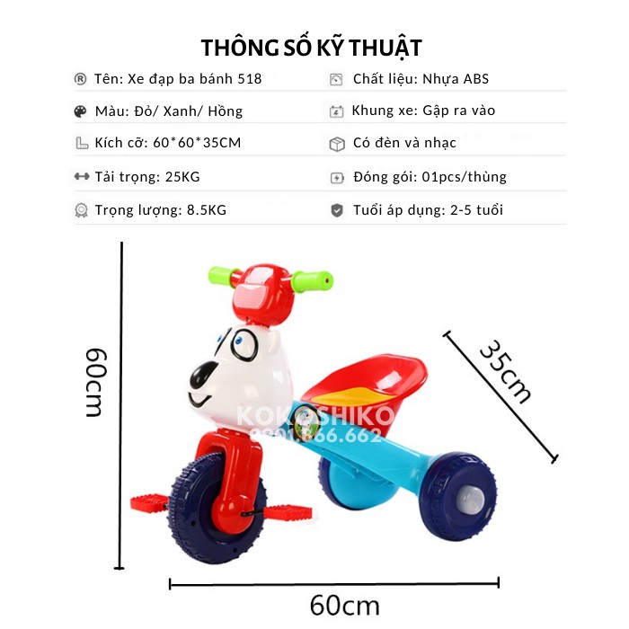 Xe đạp ba bánh Alaska 518