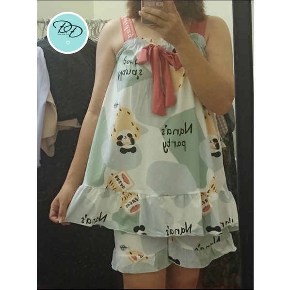 🌿ĐỒ BỘ 2 DÂY CHẤT THUN SỮA - HỌA TIẾT SIÊU XINH💕🌿