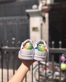 (Video cận cảnh) Giày thể thao Sneaker Stan smith gót 7 màu