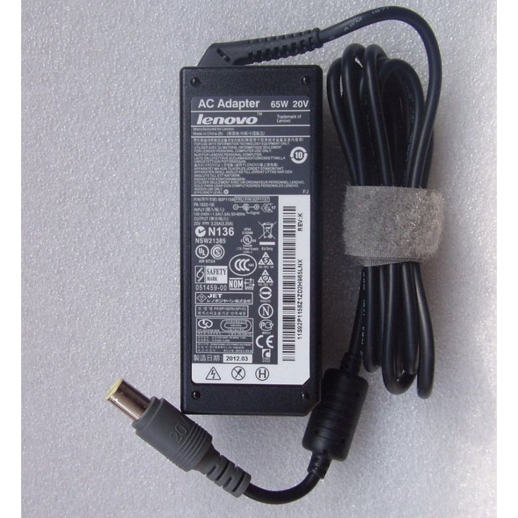 Sạc Lenovo chân kim tốt T400 T410 T420 T430 20V- 3.25A chân kim (Adapter IBM T410 ZIN)
