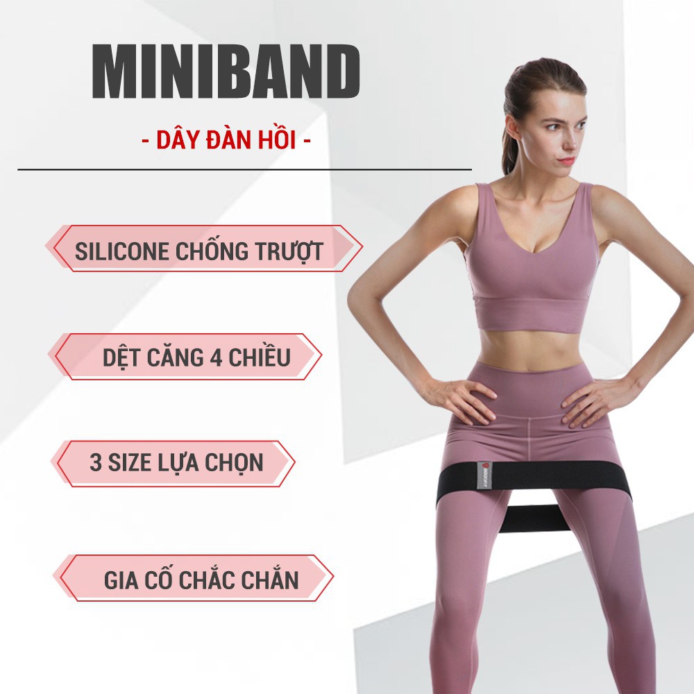 [ CHÍNH HÃNG ] - Dây mini band kháng lực tập gym, tập mông . GF912MB