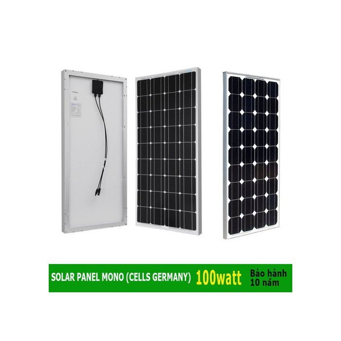 TẤM PIN NĂNG LƯỢNG MẶT TRỜI 100W MONO TẶNG MC4