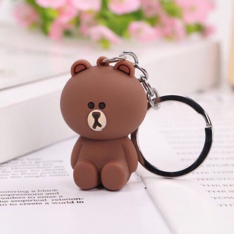 Móc Khoá Hình Gấu Nâu Brown 💥FREE SHIP💥 Treo Chìa Khoá Siêu Dễ Thương