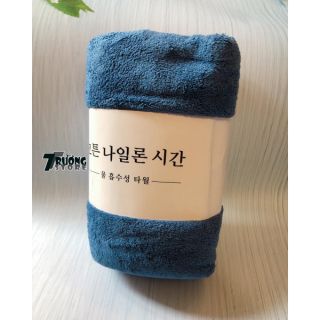 ( HÀNG LOẠI 1 ) KHĂN LÔNG CỪU HÀN QUỐC SIZE 70*150 ( MÀU XANH DƯƠNG )