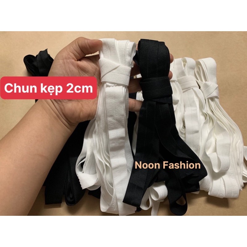 5m CHUN KẸP VIỀN 2cm (viền quần ,bo gấu áo)