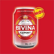 Thùng 24 Lon Bia BIVINA 330ml