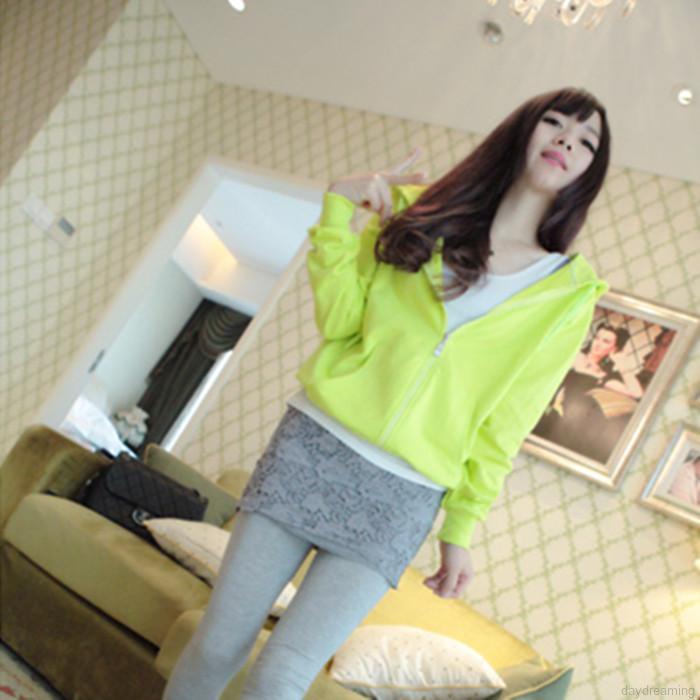 Áo khoác tay dài màu trơn phối túi thiết kế trẻ trung cho nữ