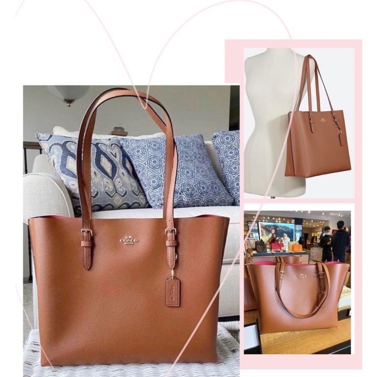 TNS-Túi tote công sở vừa laptop siêu hottrend Mollie tote bag-chất da cao cấp-3 ngăn tiện dụng-màu nâu sang trọng