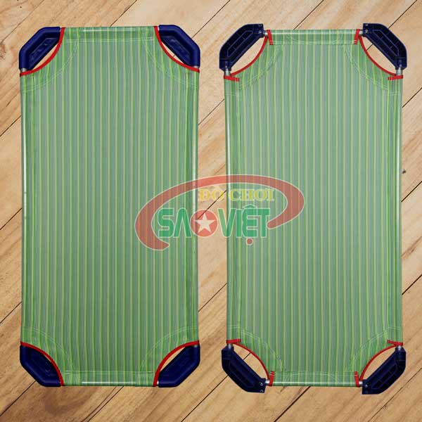 Giường lưới cho bé sơ sinh mầm non - không có cây cong - đóng thùng - KHÁCH TỰ RÁP