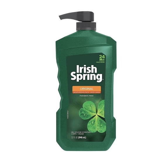 Sữa tắm cho nam Irish Spring Original Moisturizing Face + Body Wash 946ml