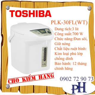 Bình thủy điện Toshiba PLK-30FL(WT)