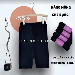 Quần Legging Đùi, Lửng Thái, Quần Legging Ngố đùi cuộn tím siêu Hot