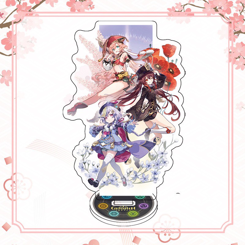 Mô hình mica standee game GENSHIN IMPACT in hình MONSTADT LIYUE INAZUMA nhiều mẫu anime chibi