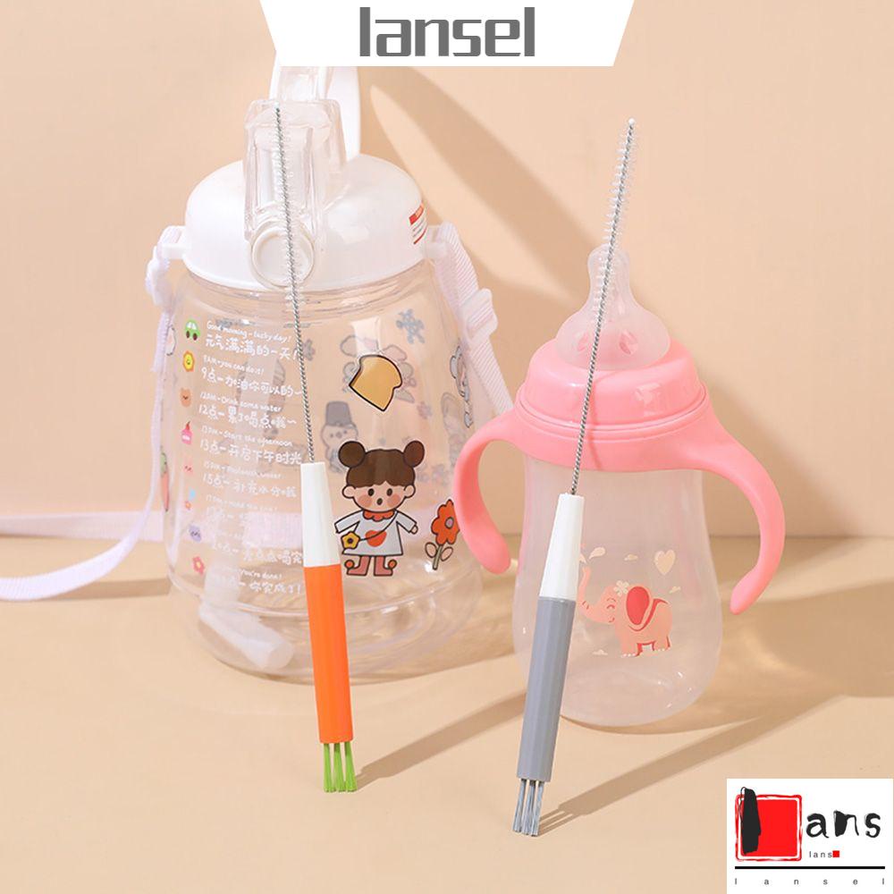 Dụng cụ cọ mềm dùng rửa vệ sinh ống hút bình nước giữ nhiệt tay cầm dài