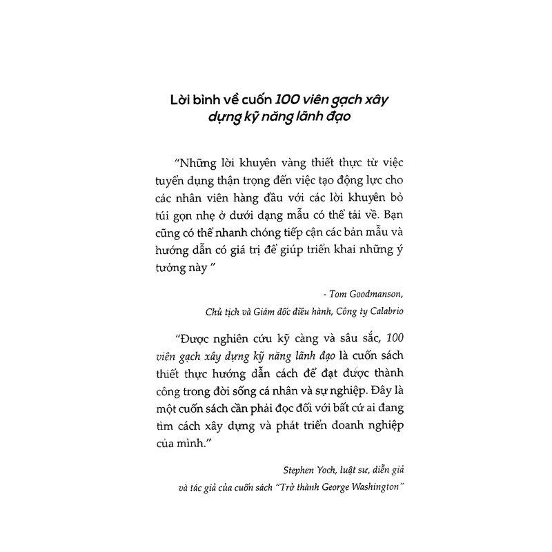 Sách - 100 Viên Gạch Xây Dựng Kỹ Năng Lãnh Đạo