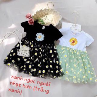 SIÊU PHẨM VÁY LIỀN CÚC HỌA MI ( CÓ KÈM ẢNH THẬT VÀ HÌNH MẪU VƯỜN MẶC)
