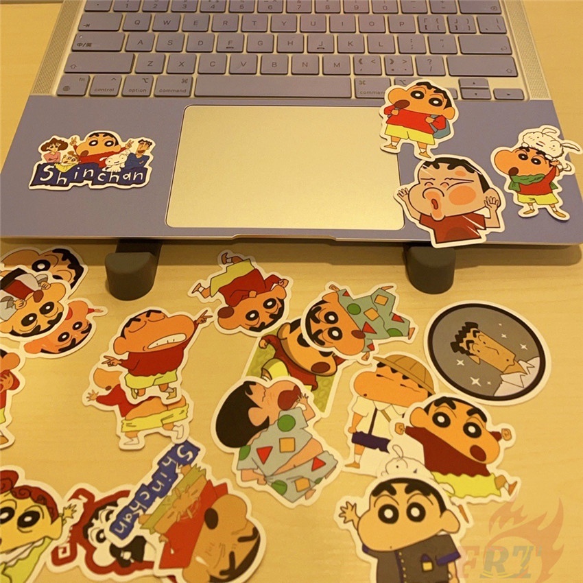 Bộ 90 Cái ☆ Hình Dán Mini Cậu Bé Bút Chì Shin-chan ☆ Sticker Dán Tường Chống Thấm Nước Họa Tiết Graffiti Hợp Thời Trang