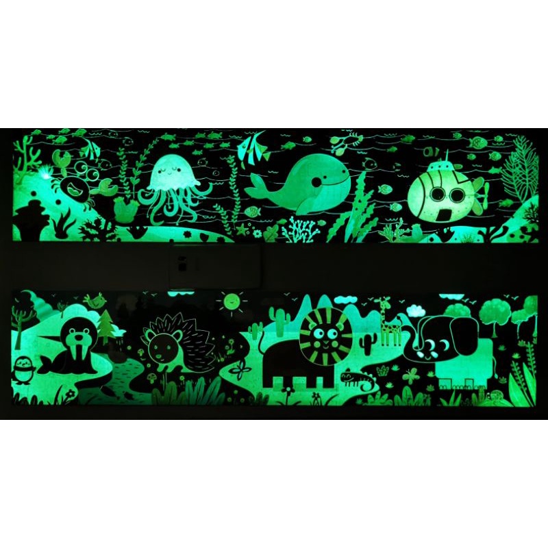 Xếp Hình Cho Bé Từ 2 Tuổi Bộ Ghép Hình Puzzle Có Dạ Quang Phát Quang Phát Sáng Trong Đêm 30 Mảnh Ghép Bức Ghép 20 x 88cm