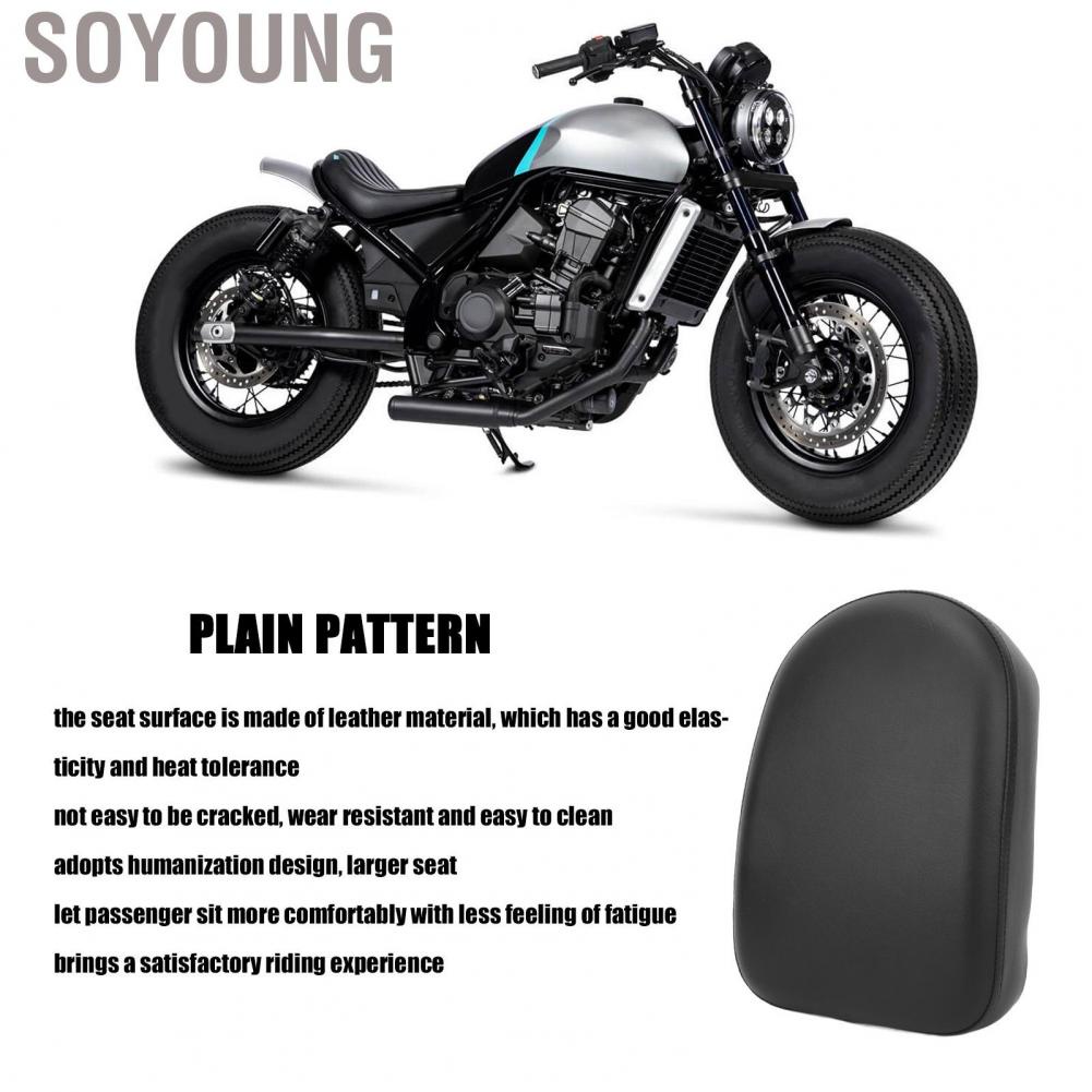 Soyoung Motorcycle Rear Cushion Saddles Passenger Pillion Seat for Rebel CM1100 CMX1100 2021‑2022