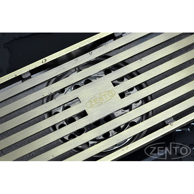 Thoát sàn chống mùi Antique Brass Zento ZT548-A (83x200mm)