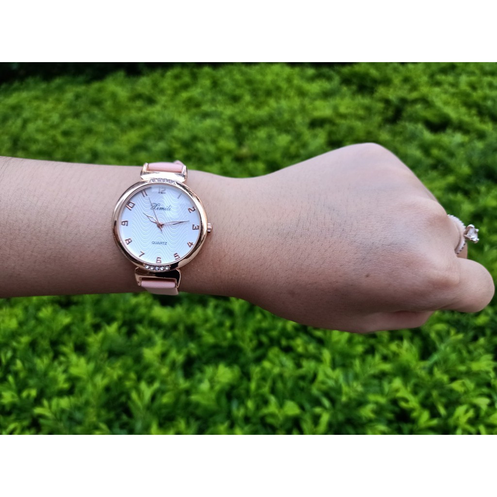 Đồng Hồ Nữ Ximili Dây Da Cao Cấp Màu Hồng, Đính Đá Trẻ Trung Năng Động XM1 [ SIÊU GIẢM GIÁ ] | BigBuy360 - bigbuy360.vn