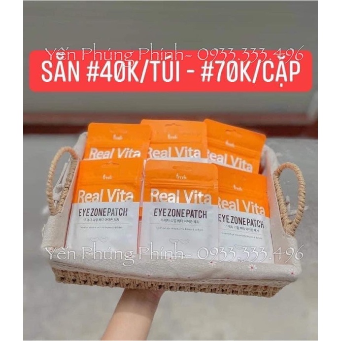 MẶT NẠ MẮT REAL VITA CẤP ẨM GIẢM THÂM CHỐNG NHĂN CHO MẮT