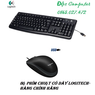 Combo bộ phím chuột logitech k120 + b100 có dây - chính hãng bảo hành 36 tháng