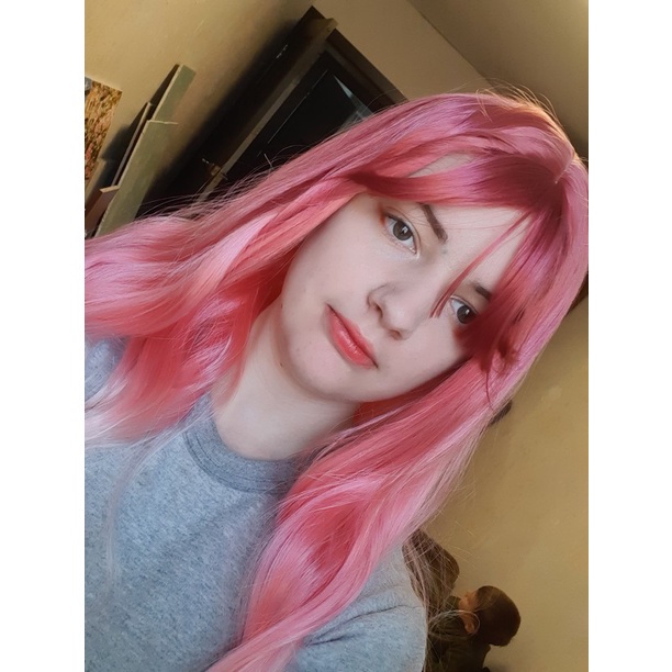 Tóc Giả Dài Uốn Xoăn Nhuộm Màu Ombre Hóa Trang Lolita