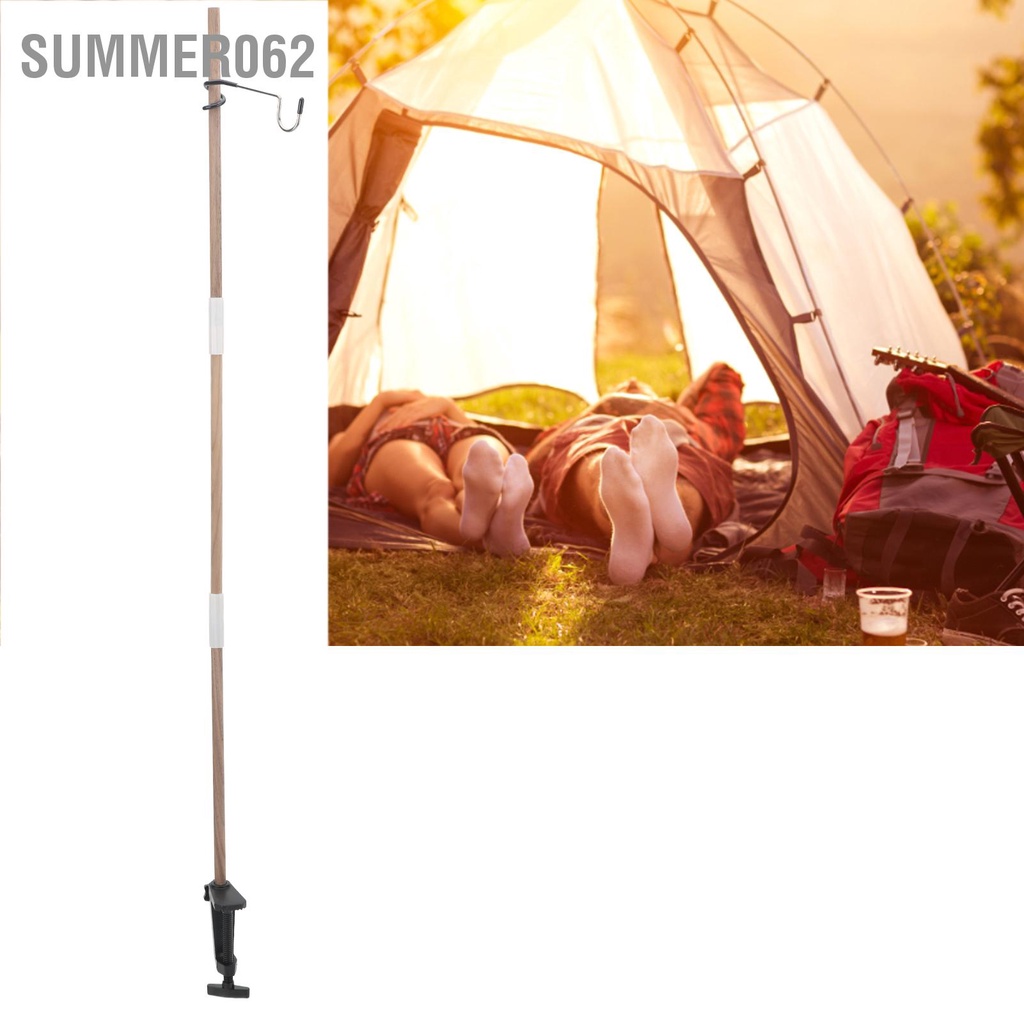 Summer062 Đèn gấp Cực Walnut Lantern Đứng nhẹ di động để cắm trại dã ngoại Câu cá Đồ nướng