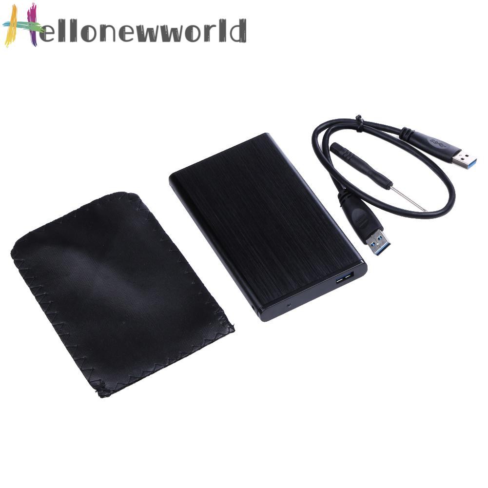 Hellonewworld 2.5" Inch USB 3.0 to sata Hard Drive External Enclosure HDD Mobile Disk