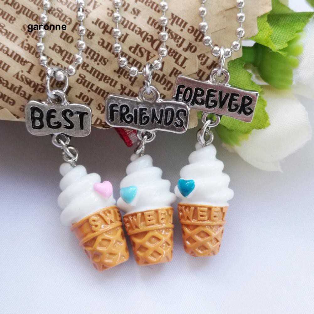 Set 3 dây chuyền mặt khắc chữ ý nghĩa dùng làm quà tặng bé