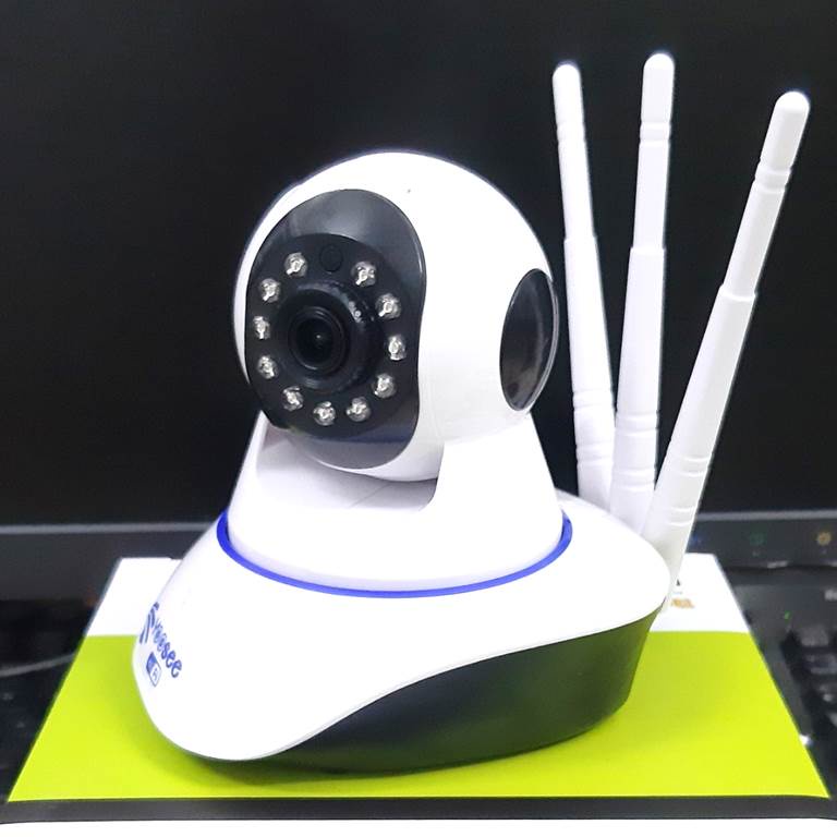 (kèm thẻ nhớ 32gb) Camera ip wifi yoosee trong nhà 3 râu không cổng LAN khe thẻ nhớ trên đầu hỗ trợ hồng ngoại quay đêm