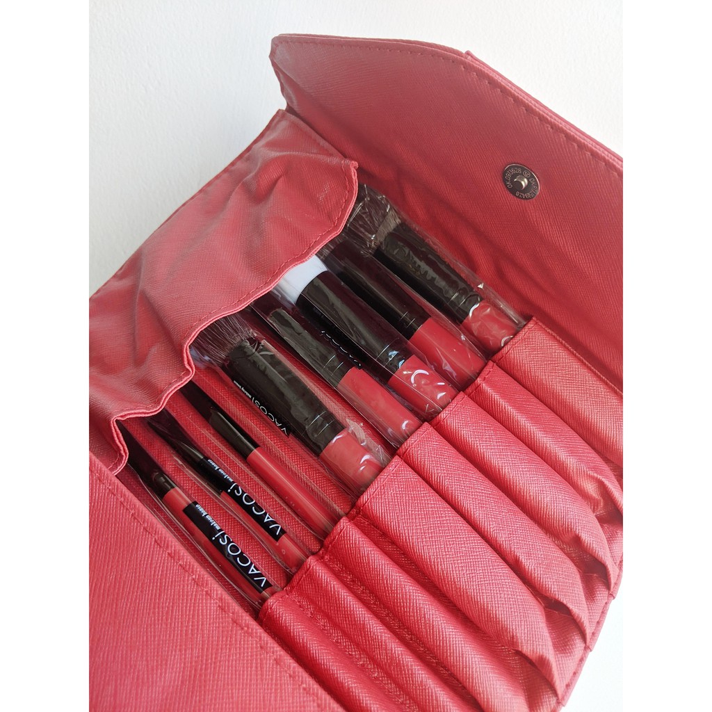 Bộ cọ trang điểm cá nhân nâng cao 20 cây Vacosi Advanced Brush‎ BC25 (Bóp đỏ) | BigBuy360 - bigbuy360.vn