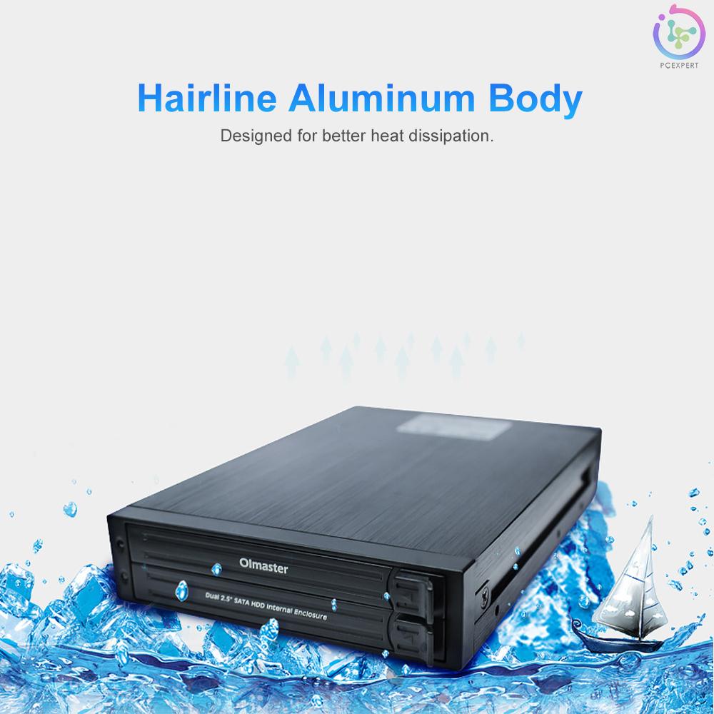 Hộp Đựng Ổ Cứng Hdd Oimaster He-2005 2.5 "Sata Hdd 3.5" Kèm Đèn Led Ốp | BigBuy360 - bigbuy360.vn