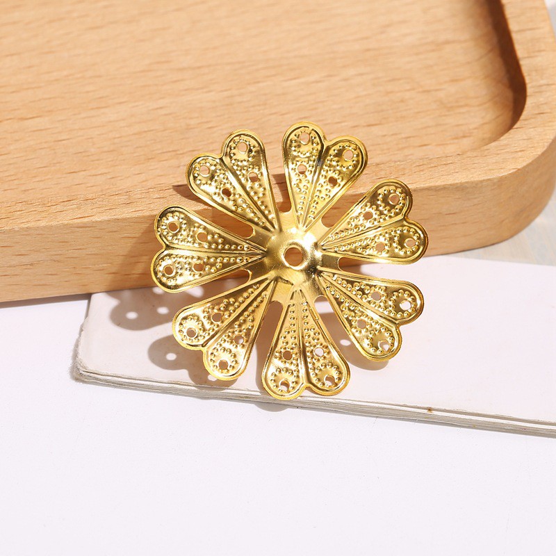 [Nguyên liệu làm trâm] 1 phiến hoa 7 cành 39mm