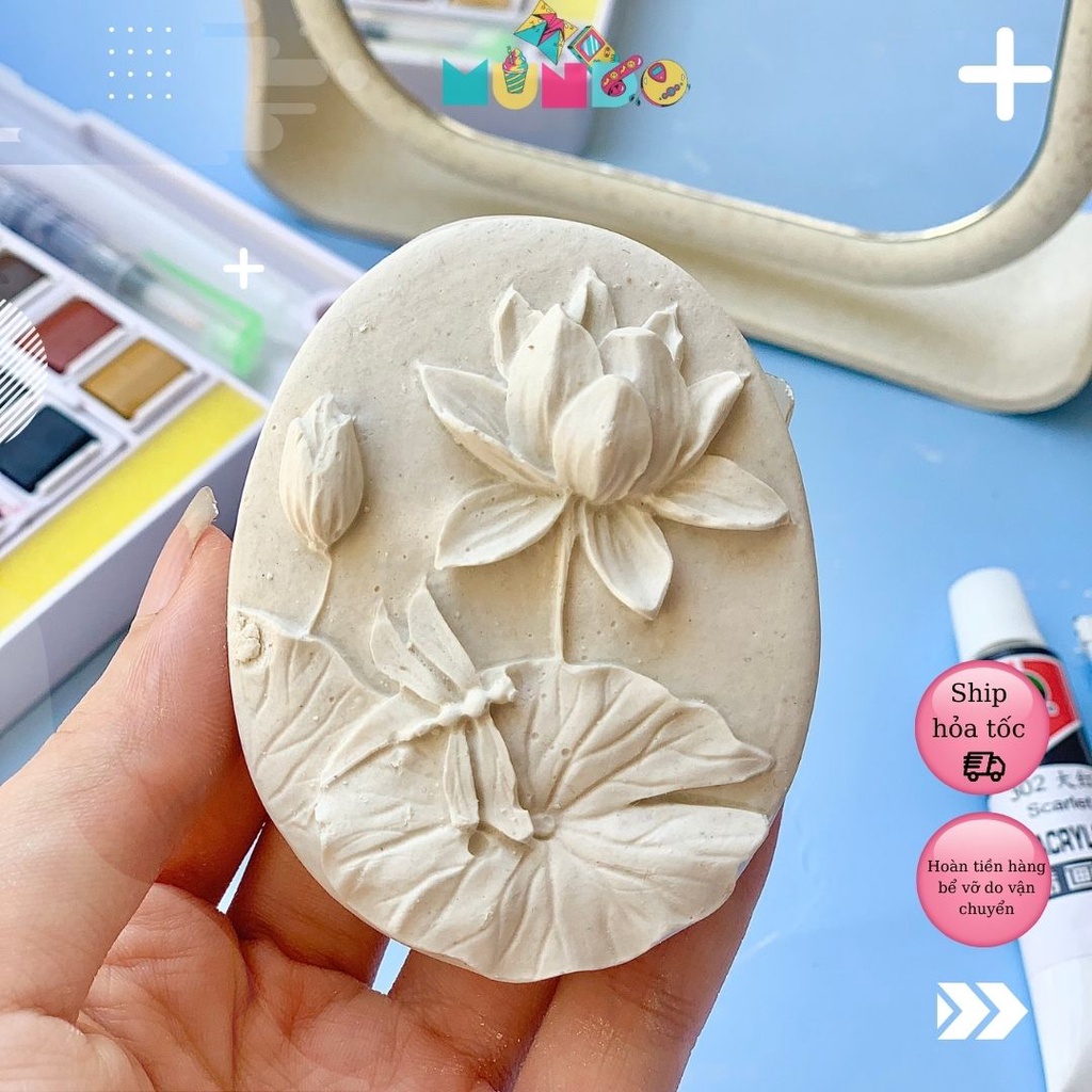 Tượng tô màu cao cấp chọn mẫu SIZE L TRANH 3D, tượng thạch cao MUNDO